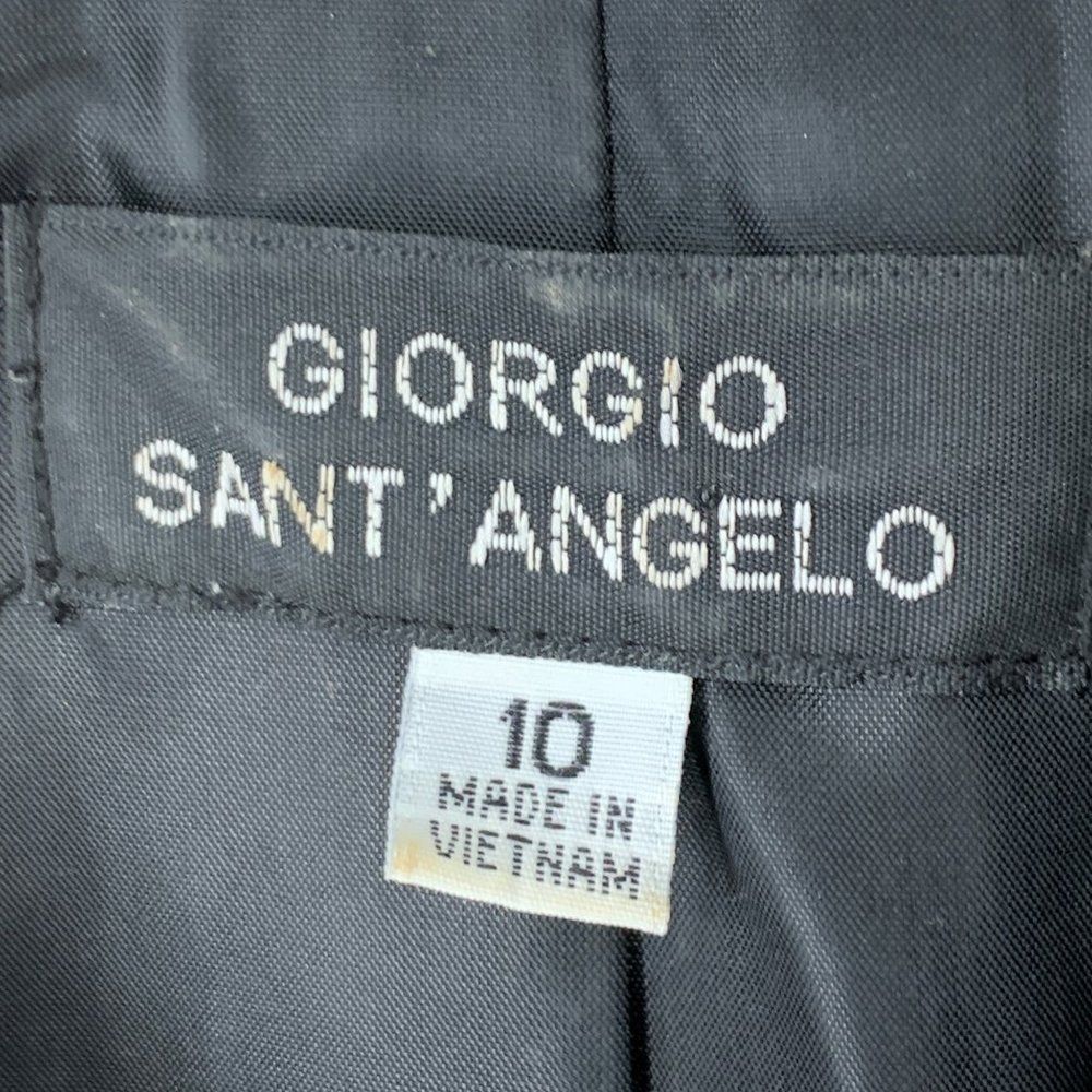 Women Giorgio Sant Angelo Size 10 Baby Doll Blazer Metalic Plaid 3914 - Picture 4 of 10